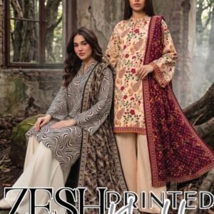 ZESH KHADDAR 3PC SUIT
